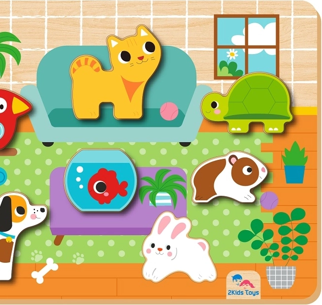 Vkládací puzzle Mazlíčci od 2Kids Toys