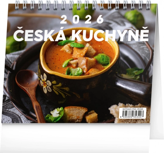 Stolní kalendář Česká kuchyně 2026