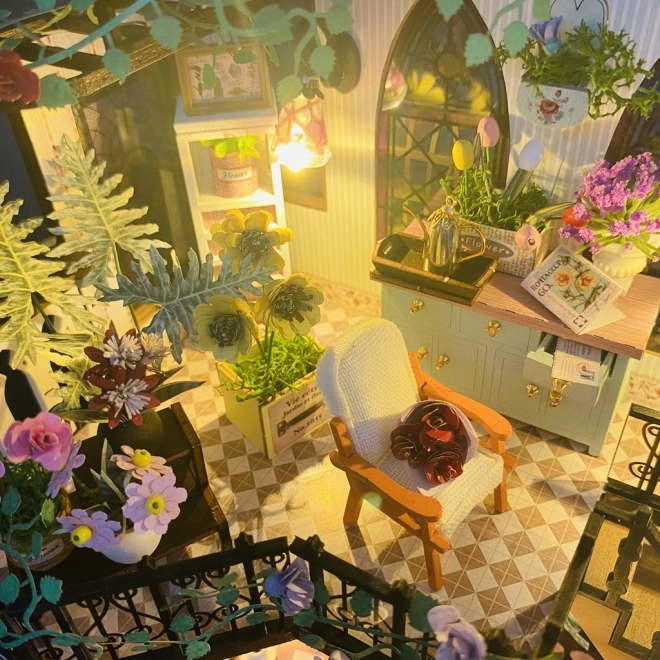 Miniatura domečku Darcyin květinový dům