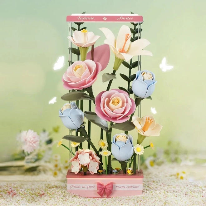 RoboTime 3D puzzle Květinový box s LED osvětlením