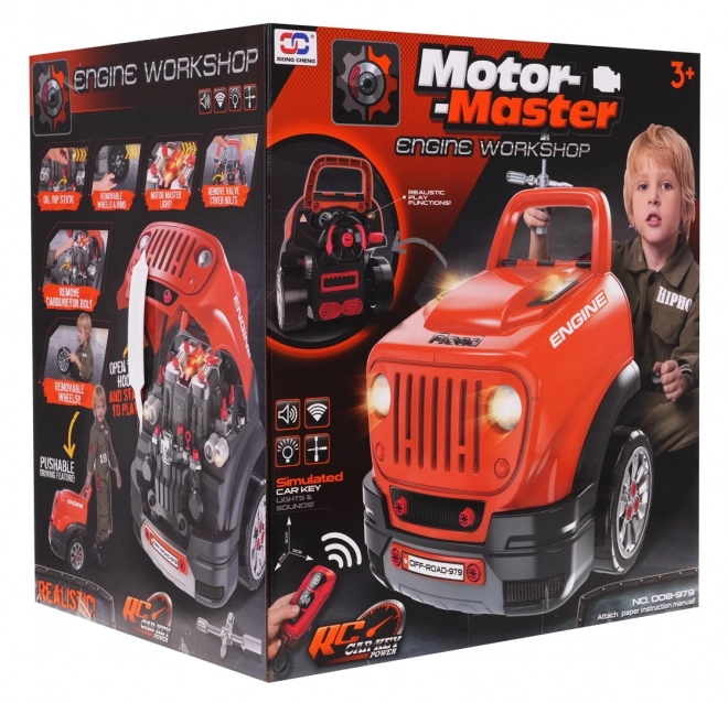 DIY Motor Master - sada pro malého mechanika oranžová