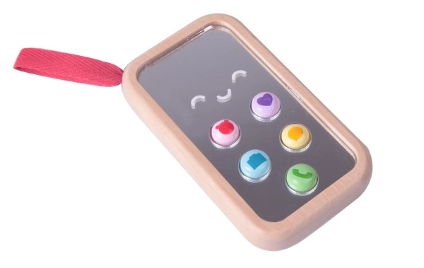 Klasický Svět Dřevěný Můj První Mobilní Telefon