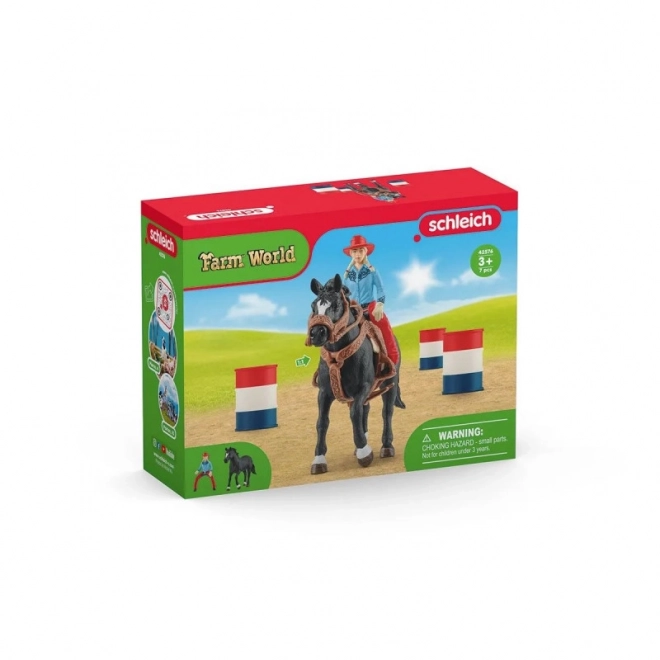 Kovbojka a závod kolem sudů Farm World
