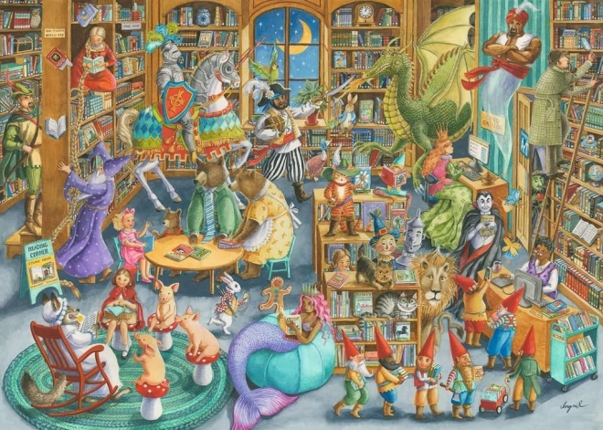 Puzzle 2D 1000 Ravensburger Sever v knihovně