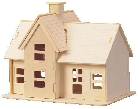 Dřevěné 3D puzzle Bagr