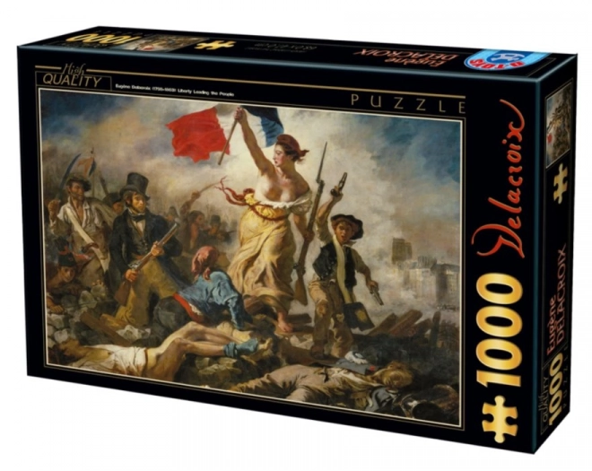 Puzzle Svoboda vede lid na barikády 1000 dílků