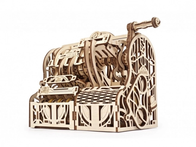 Dřevěný mechanický model pokladny Ugears