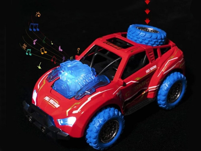 Auto Predator 4x4 kaskadérská jízda – Červená