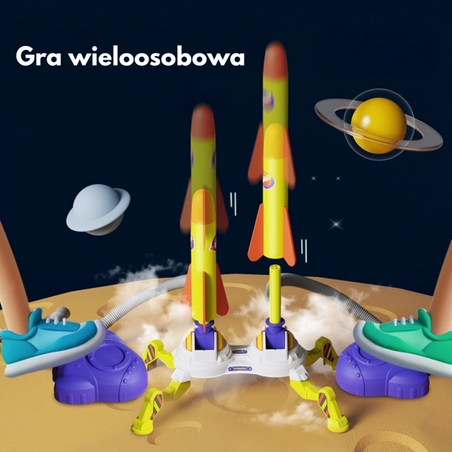 Woopie Duální Vystřelovač Pěnových Raketek, 6 ks