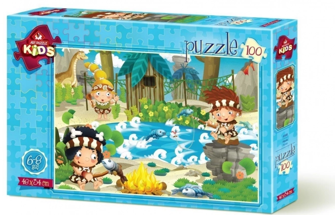 Puzzle Pravěký piknik - 100 dílků