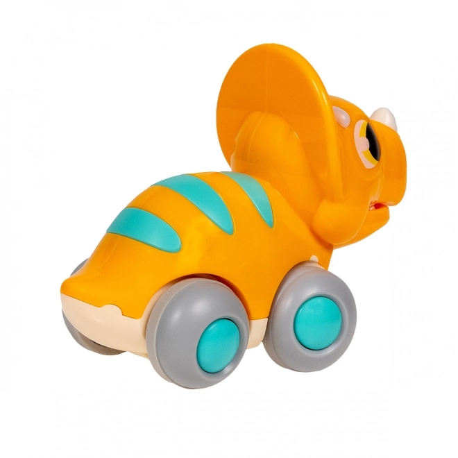 Interaktivní dinosaurus na kolečkách