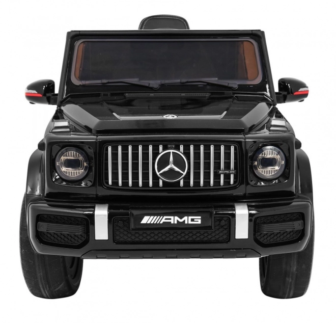 Mercedes AMG G63 pro děti Lak černá + dálkové ovládání + MP3 LED + pomalý start + EVA + pásy
