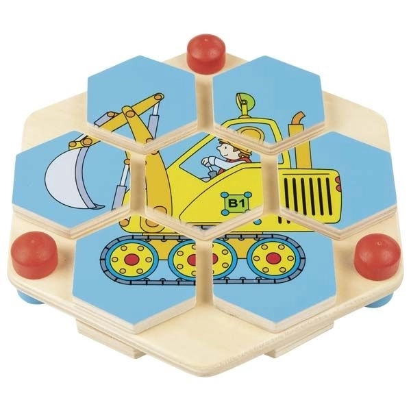 Šestiúhelníkové puzzle vozidla Goki