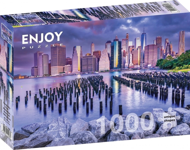 Enjoy puzzle zatažená obloha nad Manhattanem, New York 1000 dílků