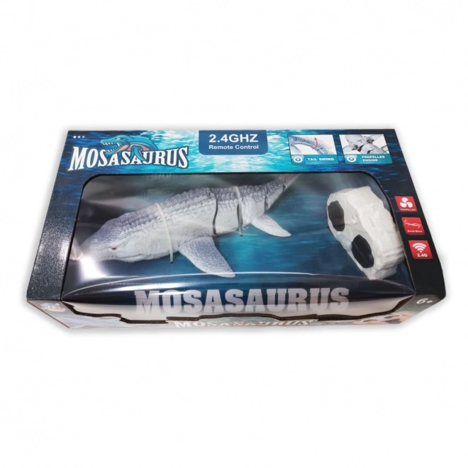 Obojživelný ještěr Mosasaurus na dálkové ovládání