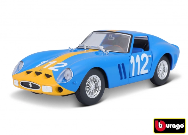 Bburago Ferrari závodní model stavebnice GTO 250 v modré barvě