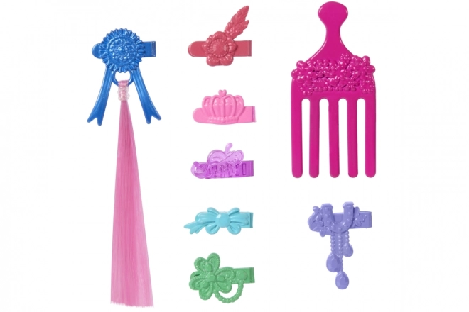 Barbie Pepper kůň s hnědými vlasy pro styling