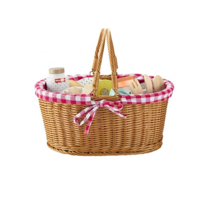 Piknikový koš s dřevěnými dobrotami Fisher-Price