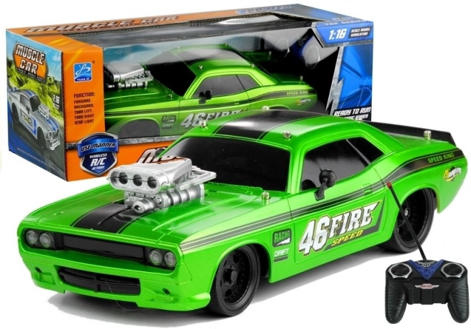 Zelené zdalńe ovládané auto 1:16 R/C