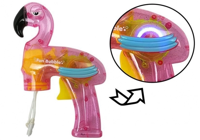 Pistole na bubliny Flamingo růžový
