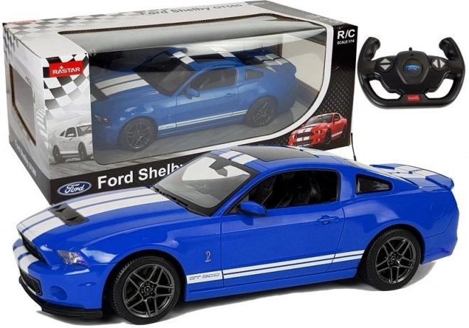 Auto na dálkové ovládání Ford Shelby GT500 Rastar v měřítku 1:14 modré