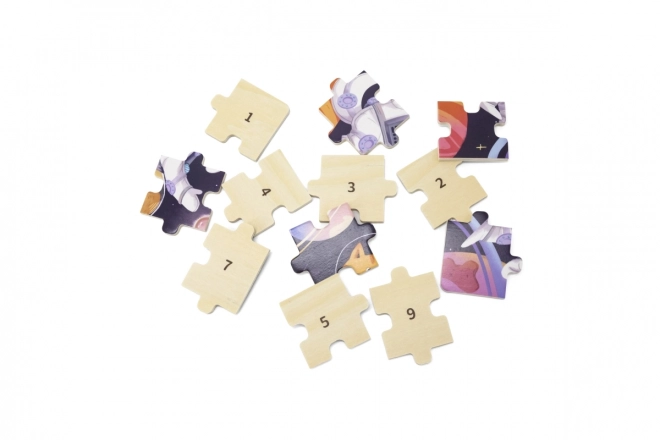 Dřevěné puzzle Viga Kosmické dobrodružství
