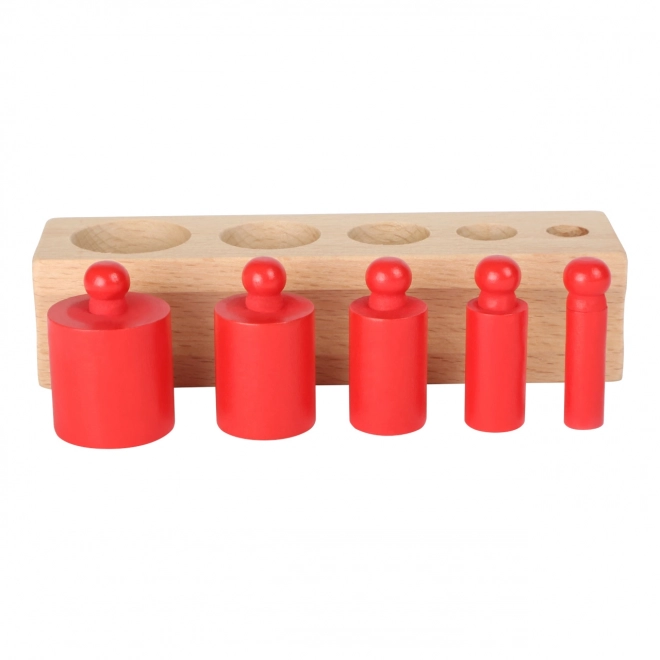 Dřevěné barevné válečkové puzzle Small Foot