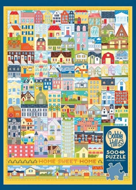 COBBLE HILL Puzzle Domov, sladký domov 500 dílků