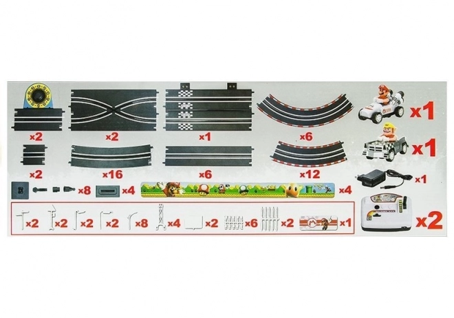 Elektrická autodráha s 2 auty Mario RC