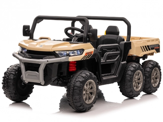 Elektrické autíčko Farmer Truck Speed 900 – Béžová
