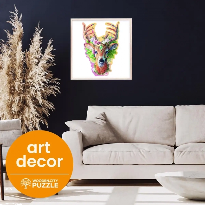 Dřevěné puzzle Módní jelen 250 dílků od Wooden City