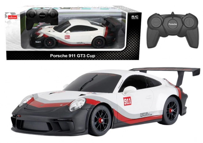 Rc auto 1:18 RASTAR PORSCHE 911 GT3 bílo-šedé
