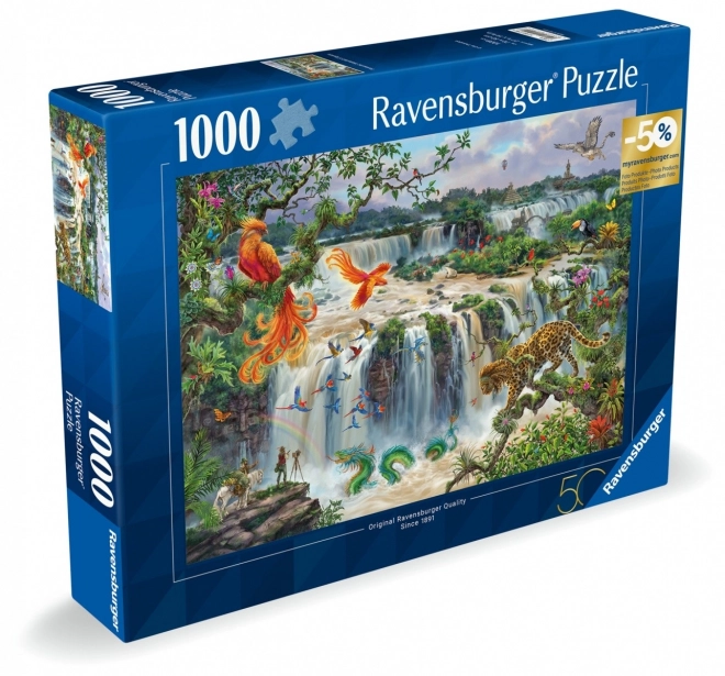 RAVENSBURGER Puzzle Fantastické vodopády Iguaçu 1000 dílků