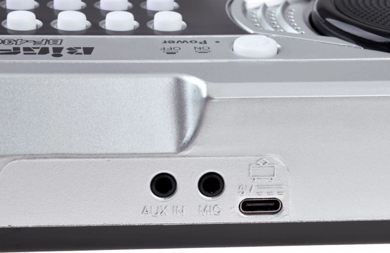 Zpívejte a hrajte s AUX IN a mikrofonem
