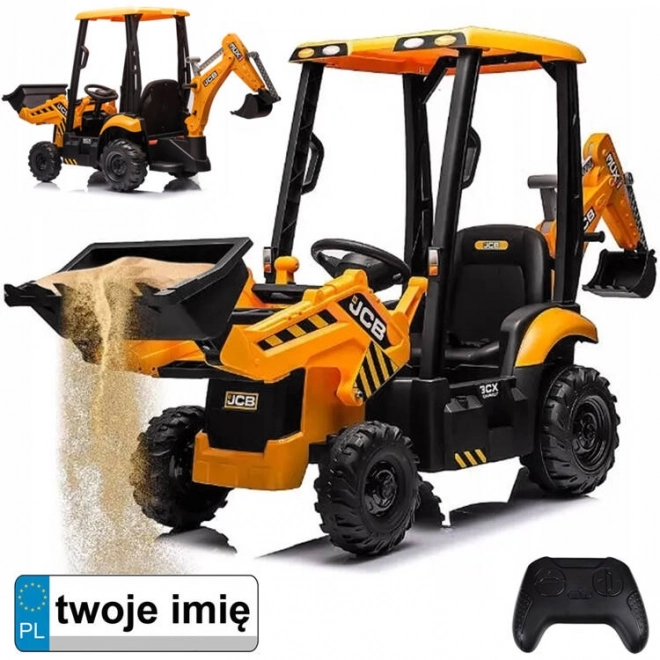 Dětský čtyřkolový stavební traktor s dálkovým ovládáním