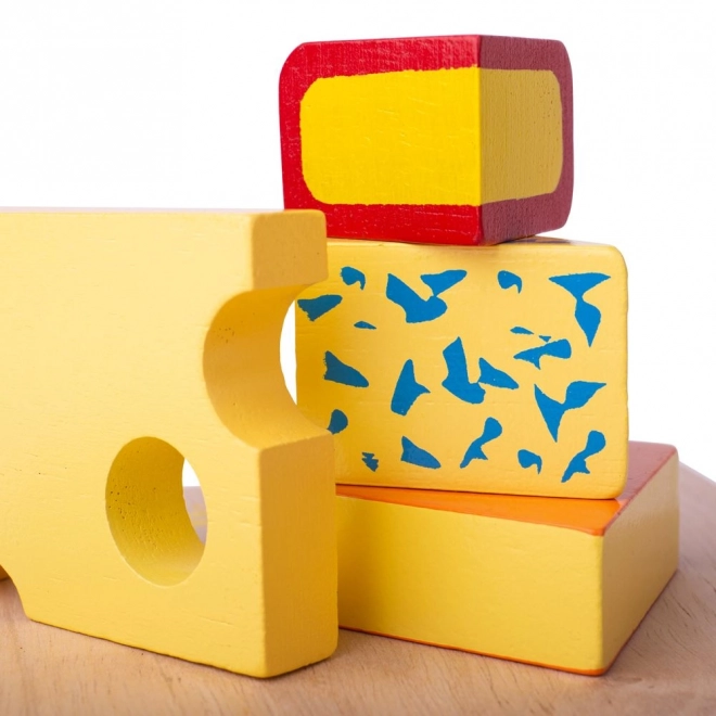 Bigjigs Toys dřevěný sýrový set na desce