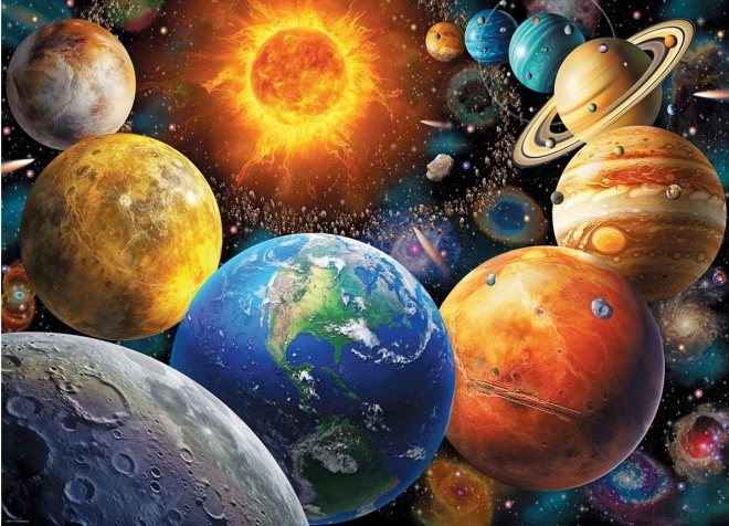Puzzle sluneční soustava s extra velkými dílky