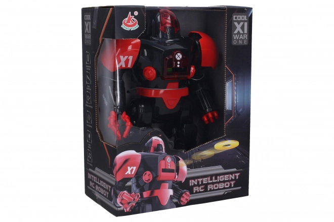 Robot na dálkové ovládání se střílejícími disky