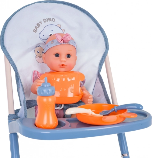 Stabilní židlička na krmení s doplňky