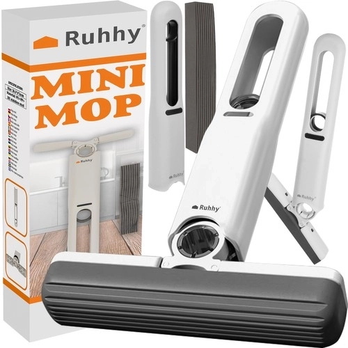 Kompaktní mini mop s náhradními čisticími hlavicemi