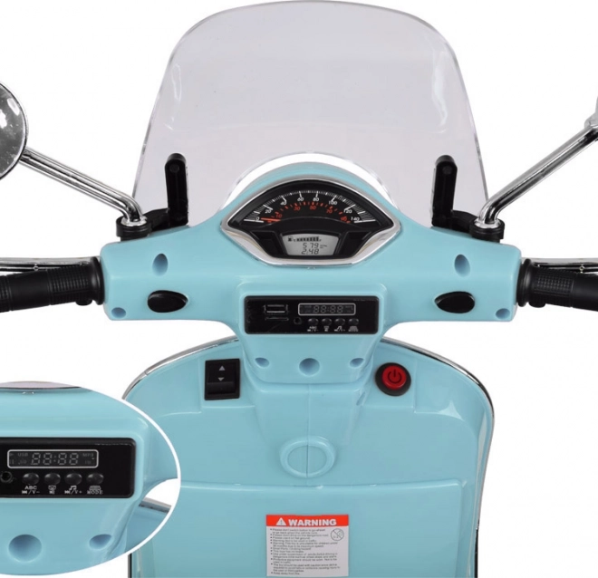 Elektrický skútr Vespa GTS Super pro děti – Zelená
