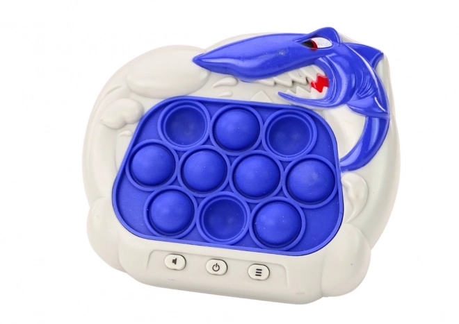 Smyslová hra Pop-It Shark console Lights Sounds Blue