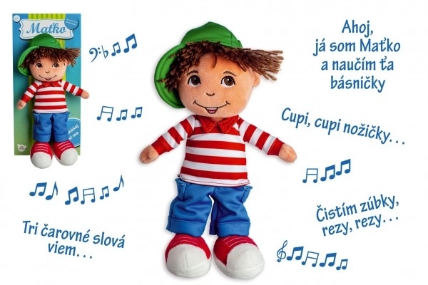 Měkká textilní bábika chlapec Maťko