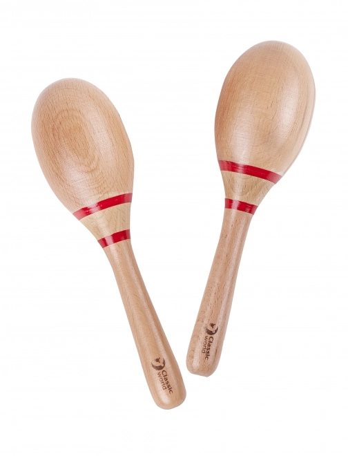 Dřevěný hudební nástroj Maracas pro děti