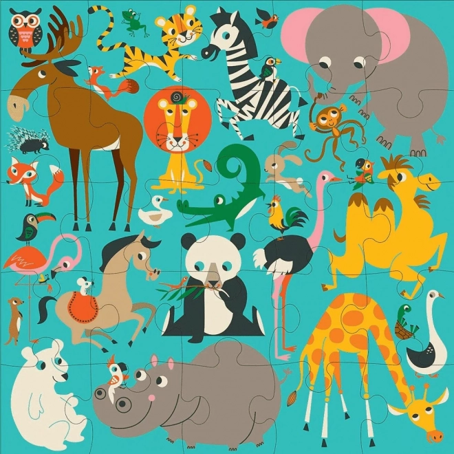Jumbo puzzle zvířátka z celého světa