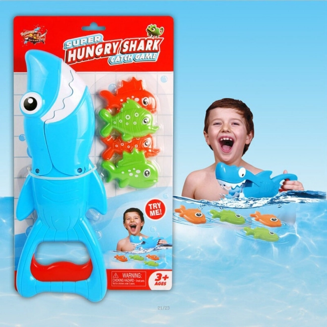 Koupelnová hra Shark Catcher Set Blue
