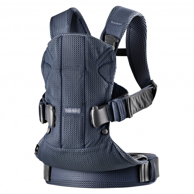 BABYBJORN ONE AIR - dětské nosítko, tmavě modré + bryndák pro ergonomické nosítko One – Modrá
