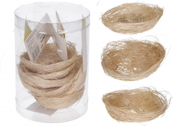 Dekorační hnízdo 8 cm – přírodní