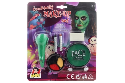 Halloweenský doplněk - čarodějnický nos a make-up