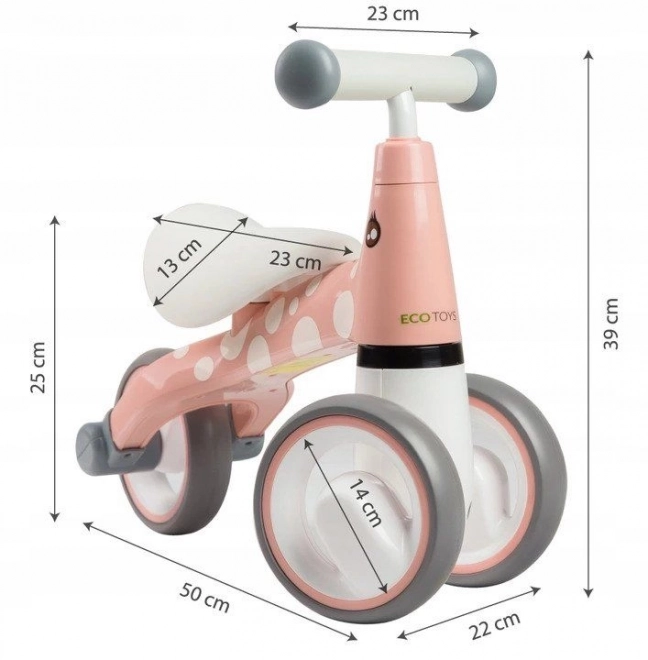 Odstrkovadlo ECOTOYS Flamingo